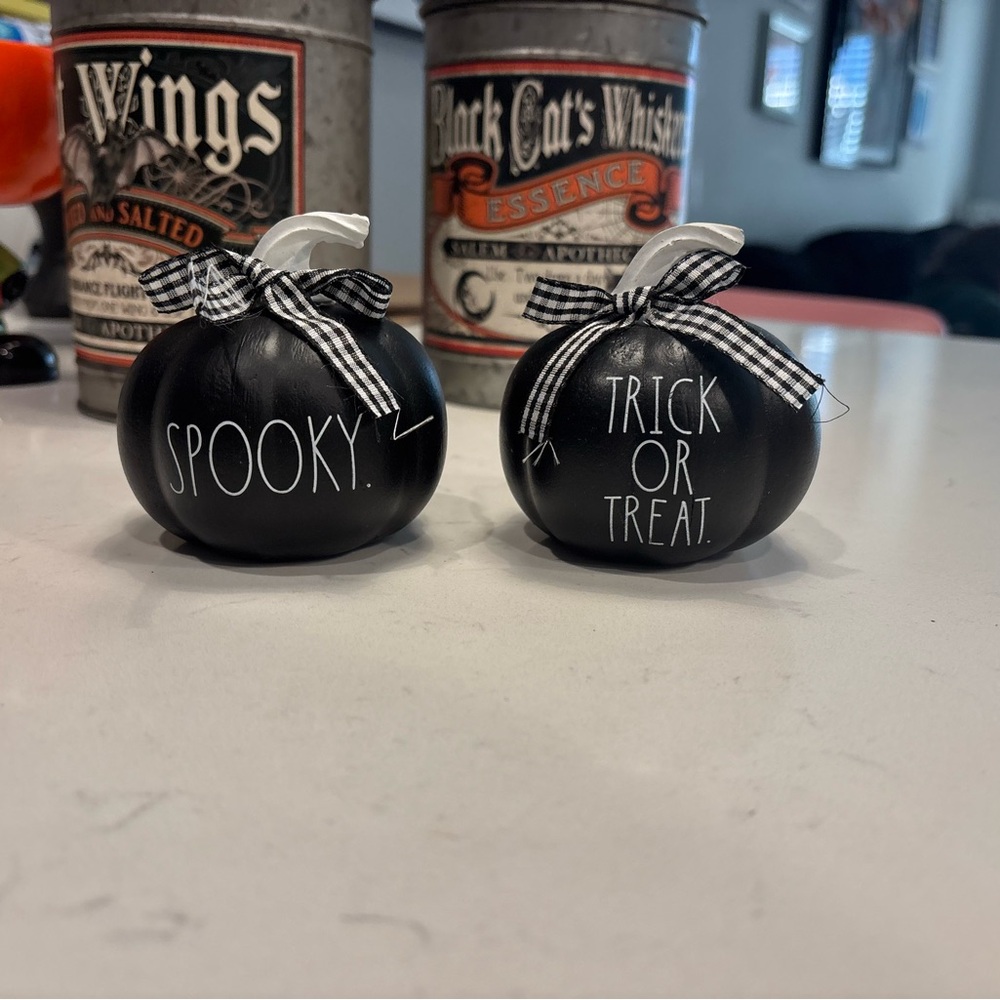 Black Halloween Decor Pumpkins Rae Dunn